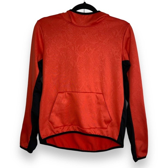 Nike Other - Nike Therma-Fit Hooded Pullover Sweatshirt Size Medium Red Orange Snakeskin